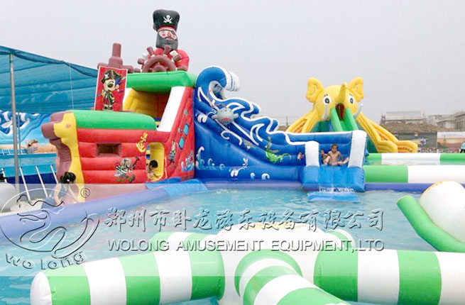 海盜船長(zhǎng)水滑梯